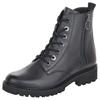 Schnürstiefelette REMONTE, Damen, Gr. 44, blau (dunkelblau), Leder, unifarben, klassisch, Schuhe, Blockabsatz, Stiefelette, Schnürboots, Flats im Used Look
