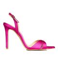Women's Pink / Purple Thea Plum Satin Sandals 4.5 Uk Ginissima