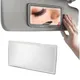Miroir de maquillage de voiture en acier inoxydable pare-soleil automatique portable miroirs