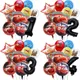 Ensemble de ballons numérotés Disney Cars pluie McQueen décorations de fête préChristophe