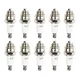 10 Pcs Spark Plug For L7T BM6A BPMR7A RCJ6Y RCJ7Y WSR5F For Trimmer Blower Chainsaw Brushcutter Gas