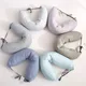 Cotton fabric travel pillow neck pillows sleeping cushion U Shaped cushions invisible zipper head