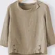 Cotton Linen 2024 New Women Autumn 5XL Long Sleeve Button Solid Color Casual T Shirts Women Fashion