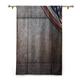 ZLMQWANXX Bedruckter römischer Vorhang Amerikanische USA-Flagge über rostige, strukturierte Rüstungsplakette, Militärische Nationalverteidigung, Druck, Sichtschutz, B 48 x L 64, Braun