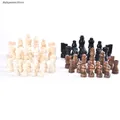 32pcs/set Wooden Chess Pieces Complete Chessmen International Word Chess Set Chess Entertainment