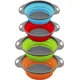 Folding Round/Square Space-save Silicone Drain Basket Fruit Vegetable Washing Basket Strainer