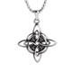 Stainless Steel Witch Knot Necklace Vintage Magic Knot Pagan Wiccan Symbol Pendant Necklace Pendant