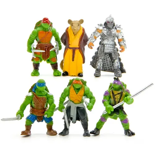 6 teile/beutel nette Mini Turtles Aktionen Figur Cartoon Tartaruga Turtles Spielzeug Für Kinder