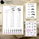 Wimpern Dekoration Guide Poster Druck Lash Erweiterung Form für Schönheit Salon Make-Up Wand Kunst