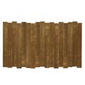 Tête de lit en bois d’épicéa couleur marron vieilli pour lit 90 cm