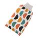 FaLX Floral Print Bath Glove - Double-sided - Elastic Cuff - Painless Dead Skin Scrubber - Soft - Women Body Wash - Exfoliating Scrub Mitt - Bathroom Supplies