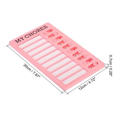 Checklist Board Set, 2 Pcs Chore Chart Plan with Cards Pen My Chore, Pink Blue - Blue, Pink