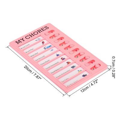 Checklist Board Set, 2 Pcs Chore Chart Plan with Card My Chore, Pink Blue - Pink, Blue