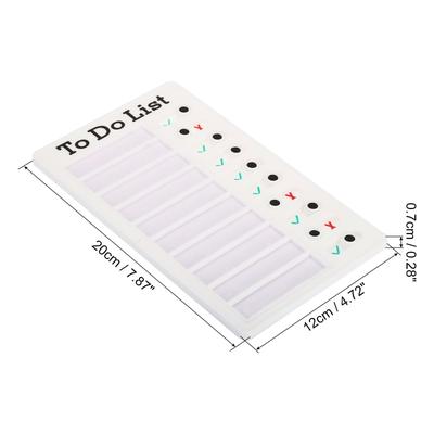 Checklist Board Set, 2 Pcs Chore Chart Plan with Cards Pen , White
