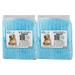 Hemoton 50PCS Disposable Pet Diapers Super Absorbent Dog Training Urine Pad Diapers Deodorant Diapers Dog Pee Pads for Puppys Pets Dogs Cleaning 60x45cm (Size M Blue)