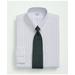 Brooks Brothers Men's Stretch Supima Cotton Non-Iron Poplin Polo Button-Down Collar, Striped Dress Shirt | Blue | Size 16 34