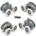 Gerich 4 Pcs Twin Butterfly Shower Door Top Bottom Rollers/Runner/Wheels 19/23/25/27mm