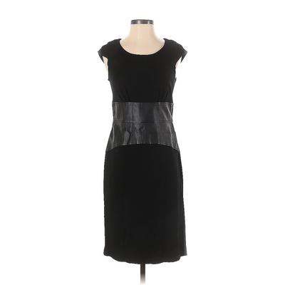 Calvin Klein Casual Dress - Sheath Crew Neck Sleeveless: Black Dresses - Women's Size 4