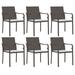 vidaXL Patio Chairs with Cushions 2 pcs Black 22 x23.2 x33.1 Poly Rattan