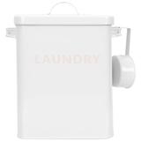 Iron Sheet Laundry Detergent Holder Canister Laundry Condensate Beads Bucket