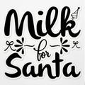 Vinyl Stickers Decals Of Milk Santa Christmas V8 - Waterproof - Apply On Any Smooth Surfaces Indoor Outdoor Bumper Tumbler Wall Laptop Phone Skateboard Cup Glasses Car Helmet MuANDVER3f87112BL070223