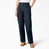 Dickies Women's Loose Fit Double Knee Work Pants - Dark Navy Size 29 (FP283)