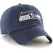 Men's '47 Navy Seattle Seahawks Franchise Logo Fitted Hat