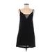 Maje Casual Dress - Shift Plunge Sleeveless: Black Print Dresses - Women's Size Small