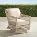 Hampton Swivel Lounge Chair in Ivory Finish - Rain Sailcloth Salt - Frontgate