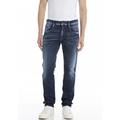 Slim-fit-Jeans REPLAY "Anbass" Gr. 31, Länge 30, blau (deep blue) Herren Jeans Slim Fit