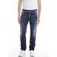 Slim-fit-Jeans REPLAY "Anbass" Gr. 36, Länge 36, blau (deep blue) Herren Jeans Slim Fit