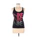 Nike Active Tank Top: Black Color Block Activewear - Women's Size Medium