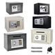 Key Safe Wall Mounted Safe Box 16L Money Box Drop Slot Safes Collection Box, Electronic Home Safe PIN Code Password Keypad, 2 Emergency Keys, Safes for Home Lock Box Office Cash Jewelry Gun Cabinet