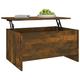 Festnight Coffee Table Lift Top Coffee Table Wood Lifting Coffee Table Tea Table for Living Room Smoked Oak 80x55.5x41.5 cm Engineered Wood