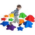 Stepping Stones for Kids 11pcs Anti-skidding Balance Beam Star-Shape Balance Blocks Indoor & Outdoor Play Equipment for Kids Promotes Balance Coordination and Strength