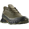 Trailrunningschuh SALOMON "ALPHACROSS 5 GORE-TEX", Gr. 43, grün (oliv), Textil, Synthetik, sportlich, Schuhe, wasserdicht, Trailrunningschuhe