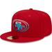 Men's New Era Scarlet San Francisco 49ers Gradient 59FIFTY Fitted Hat