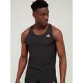 adidas Men's Adizero Running Singlet Running Vest - Black, Black, Size 2Xl, Men