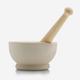 Stone Mortar & Pestle with Wooden Handle Boxed 5"