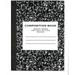 ZQRPCA JOURNAL Composition Note Book 100ct Black Marble (Pack 12)