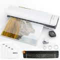 Laminator 6 in 1 A3 Thermal and Cold Laminator Machine with 40 Laminating Pouches 13 inch Inches Personal Laminator for Home School Office Use Lamination with Paper Cutter Corner Rounder Iron Ring