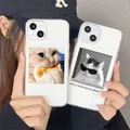 Süße Katzen Hunde Fotos Handy hülle für iPhone 15 Pro Max 11 13 12 Mini x xs max xr se 14 7 8plus