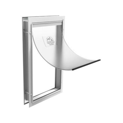 Hakuna Pets Deluxe Aluminum Dog & Cat Door, White, X-Large