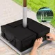 Umbrella Base Weight Bag Weatherproof 18" Round Parasol Sand Bags with Side Slot Opening for Outdoor