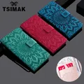 Tsimak Flip PU Leather Case For Huawei Y5 Y6 Y7 Y9 Pro Prime 2018 2019 Wallet Cover Card Pocket Capa