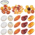 10-200pcs Acrylic Beads Rectangle Chocolate White Color Imitation Amber Loose Beads for Jewelry