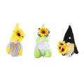 CSCHome Sunflower Gnome Doll Gnome Home Decorations Summer Sunflower Doll Desktop Ornament Christmas Kitchen House Decorations(3PCS)