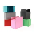 5pcs/10pcs/black and pink cardboard boxes 3-layer corrugated cardboard box packaging gift box