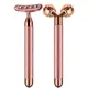 2 in 1 Face Massager Roller Electric 3D Roller and 24K Facial Pulse T Shape Massager Kit Arm Eye
