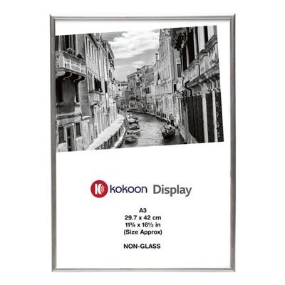kokoon Display Bilderrahmen / Posterrahmen A3, PVC silber, 29.7x42x1.7 cm Image